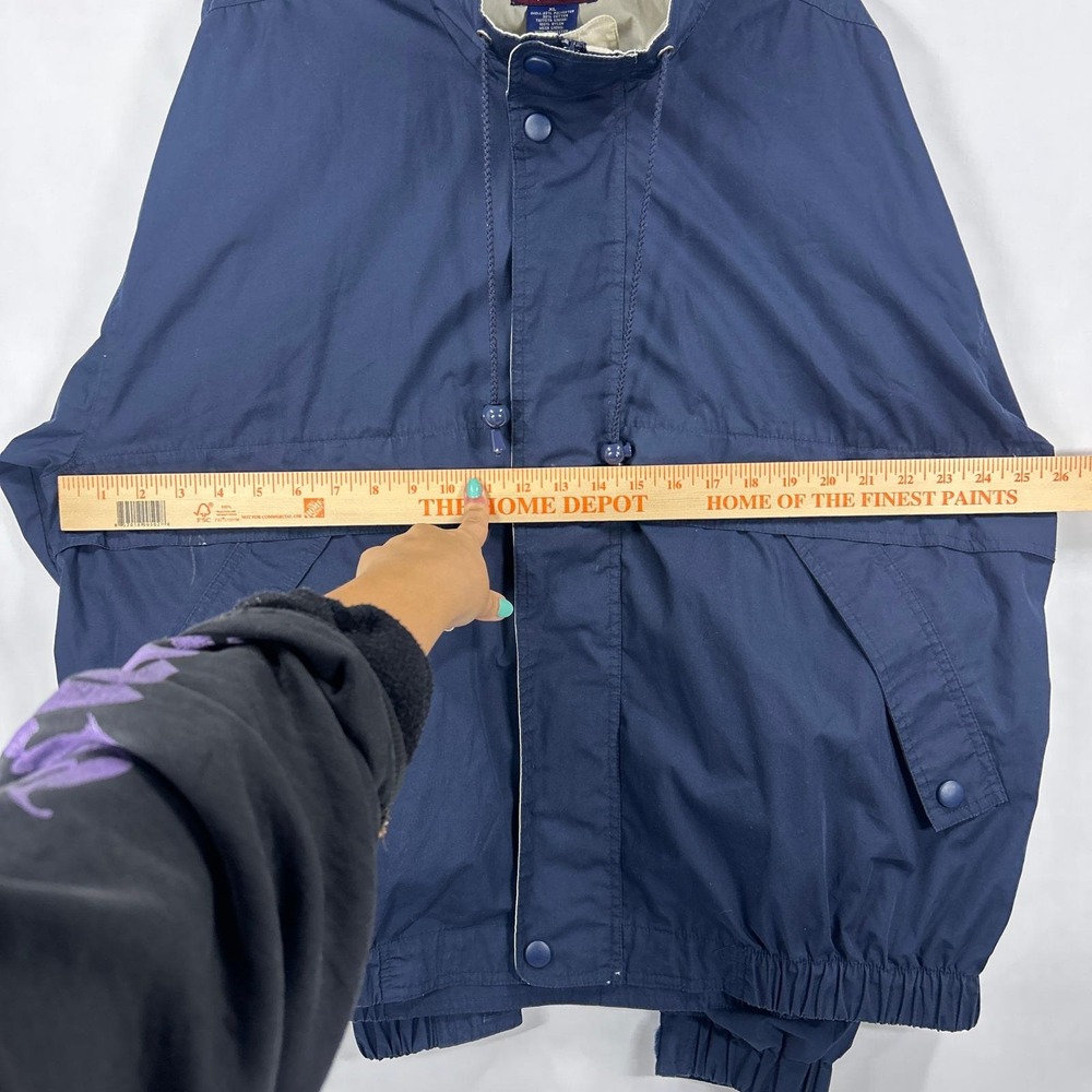 Augusta Sportswear Jacksonville Division Vintage Navy Windbreaker Jacket Size XL - Picture 8 of 8